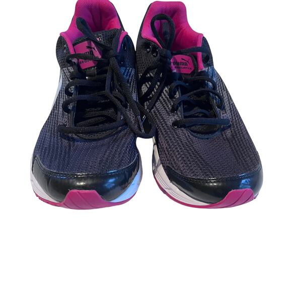 Puma Sequence Black  Hot Pink Running Shoes Sneakers size 9 - Picture 6 of 8